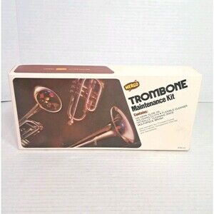 Herco HE110 Trombone Maintenance Kit Brushes Spitballs Cloth Slide Oil Set